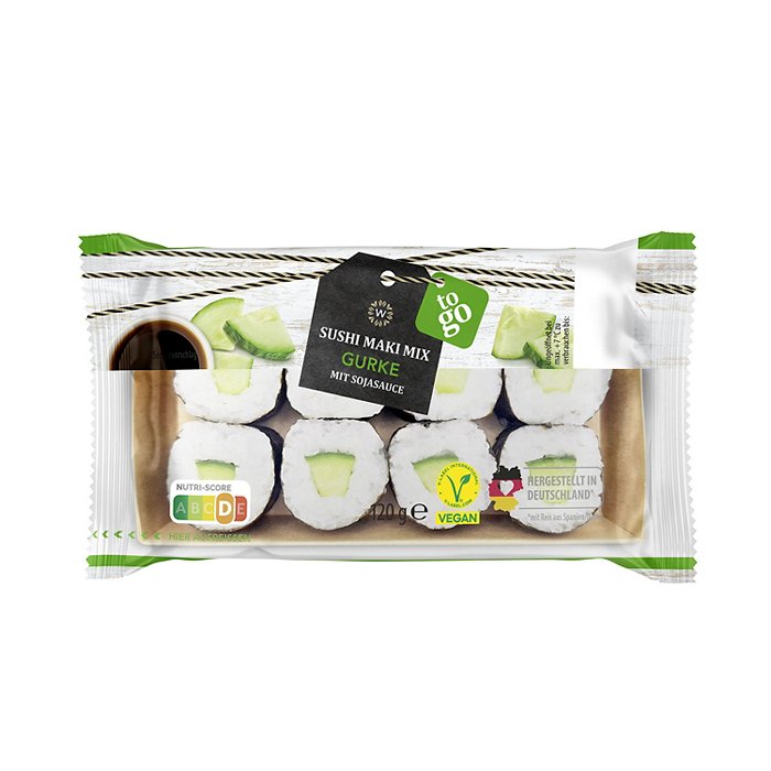 WONNEMEYER Sushi Maki Mix 120 g, Gurke