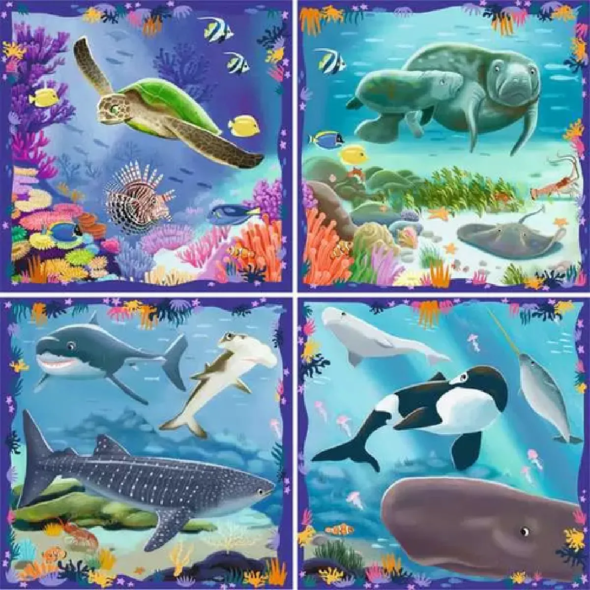 Ravensburger Puzzle Up! Animaux marins - 5 ans
