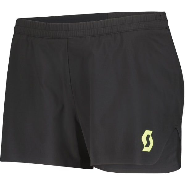 Short running SCOTT SPLIT SHORTS W'S RC RUN BLACK/YELLOW