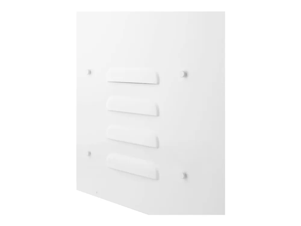 DELTACO - Kabinet (lodret) - kompakt - pælmonterbar, vægmonterbar - hvid - 6U - 19