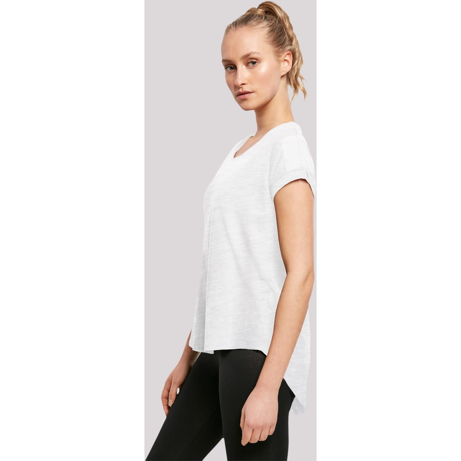 F4NT4STIC Long Cut T-Shirt Japan Flower weiß