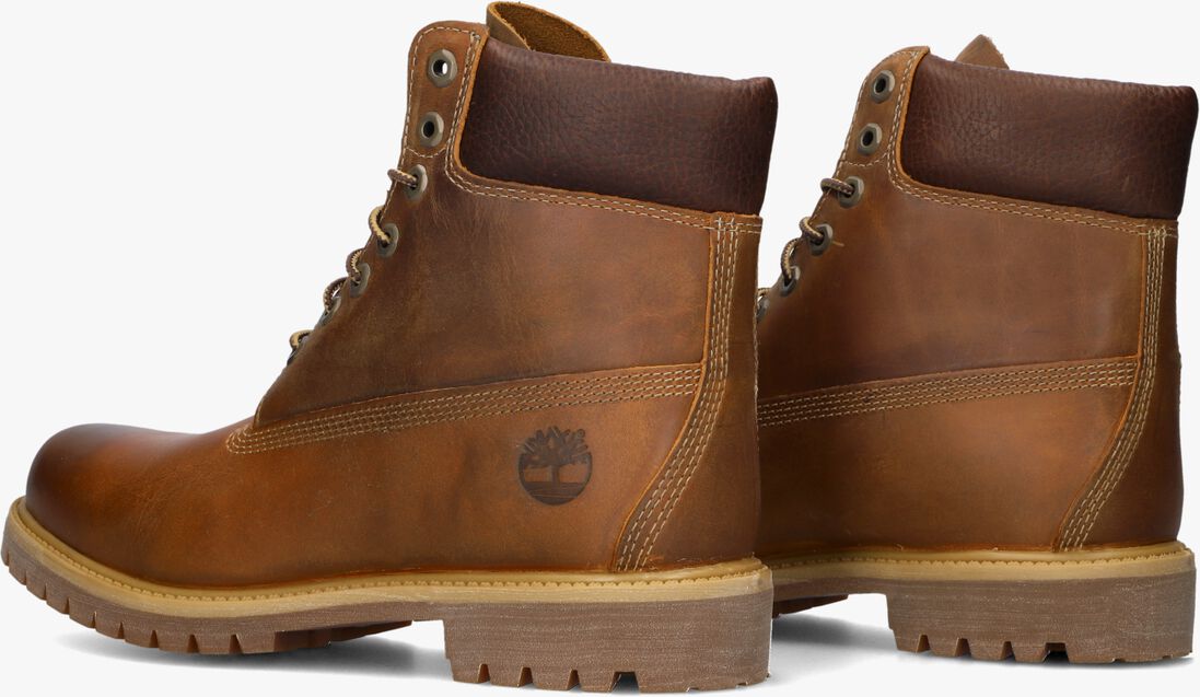 bruine timberland veterboots 6 inch premium boot m