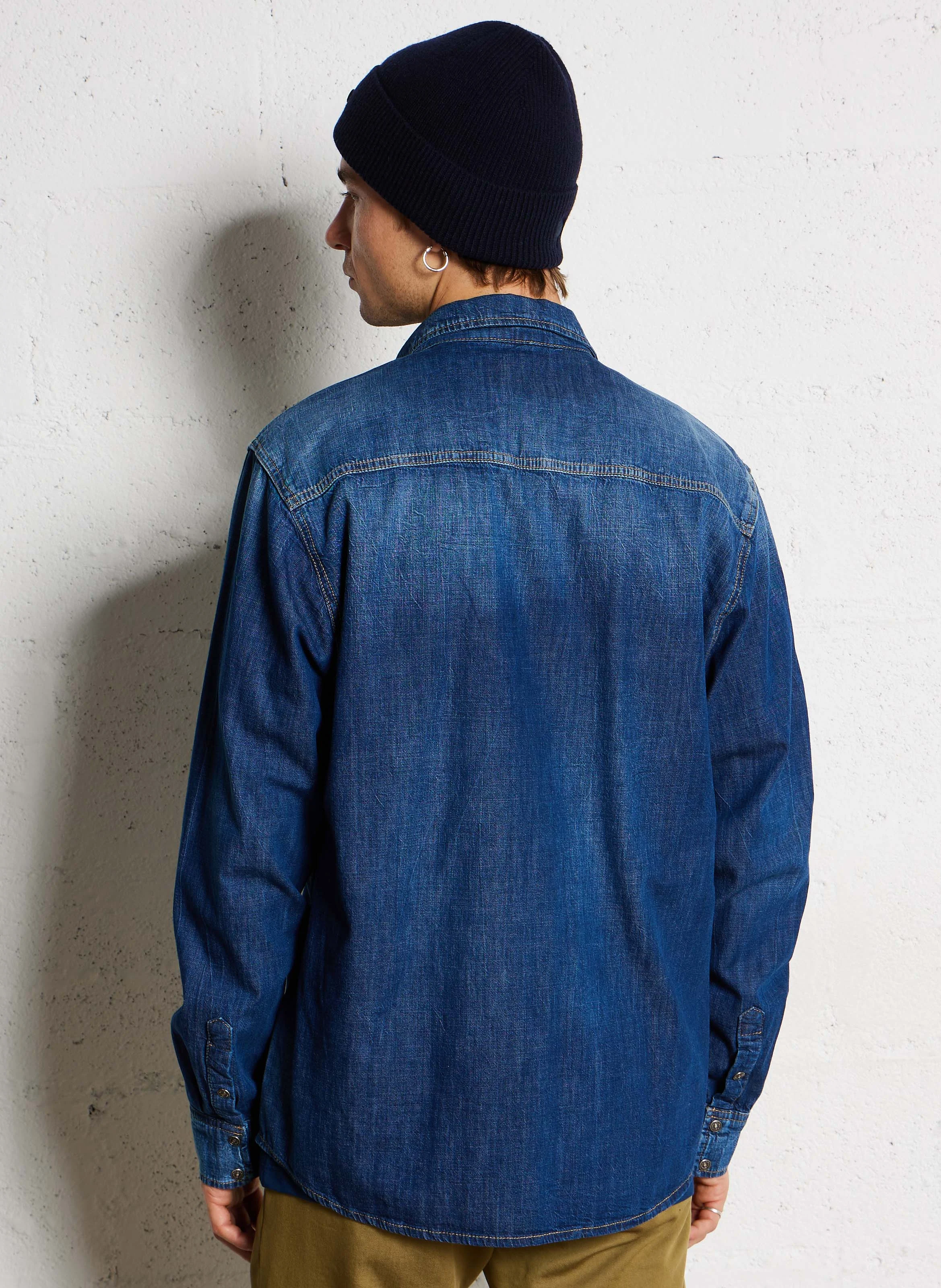 JUANITO - Chemsie col classique en coton | Bleu