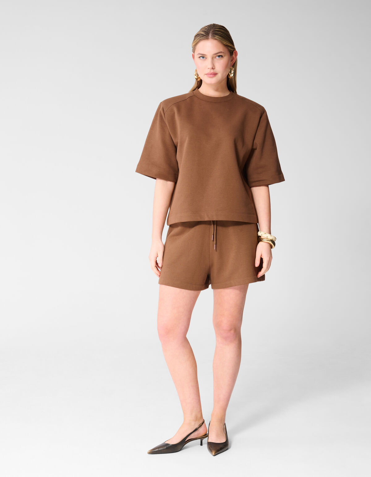 Oversized Sweat T-shirt Bruin
