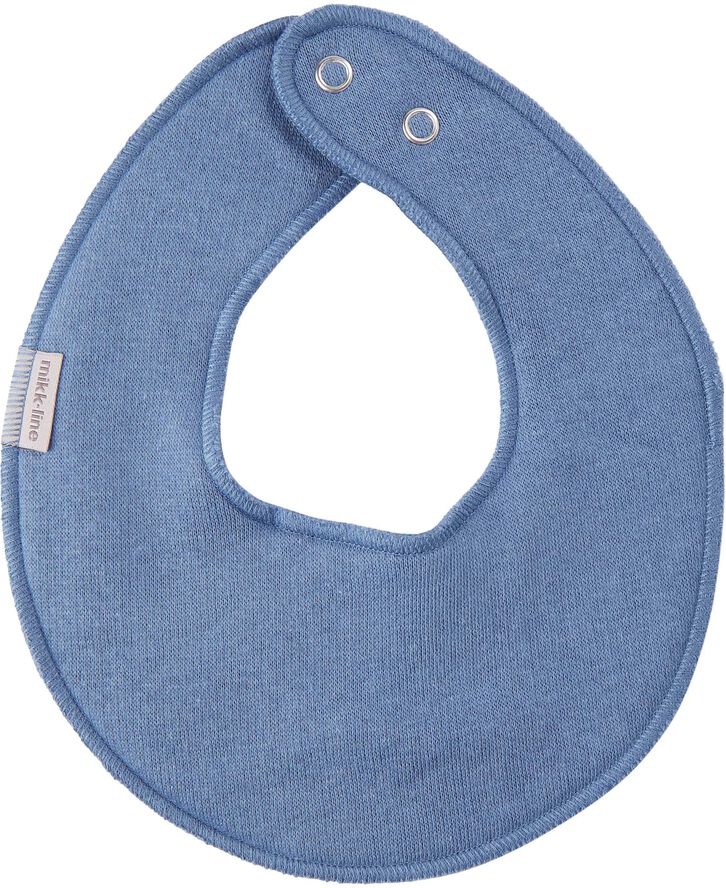 Mikk-Line COTTON bibs - Round Dark blue