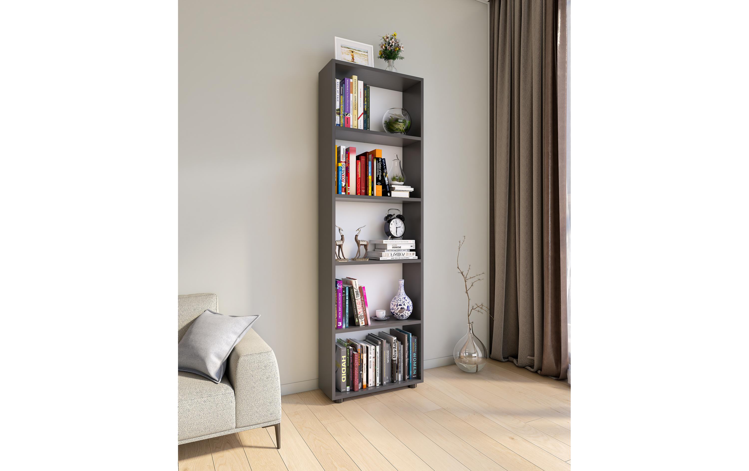 Regal Bulas 5-fach 169 x 56 cm, AnthrazitStandregal
