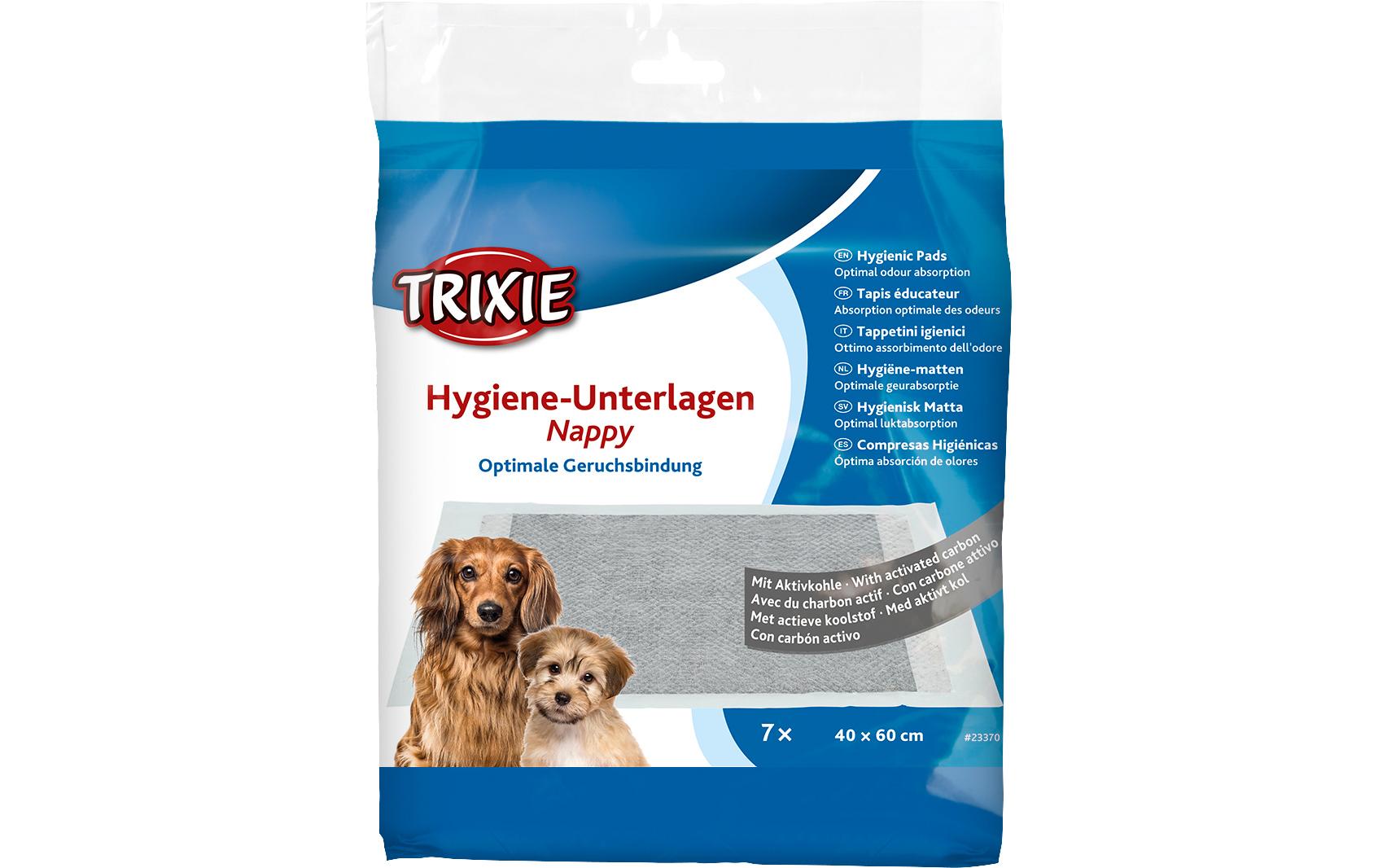 Hygiene-Unterlage Nappy mit Aktivkohle, 7 StückOptimale Geruchsbindung