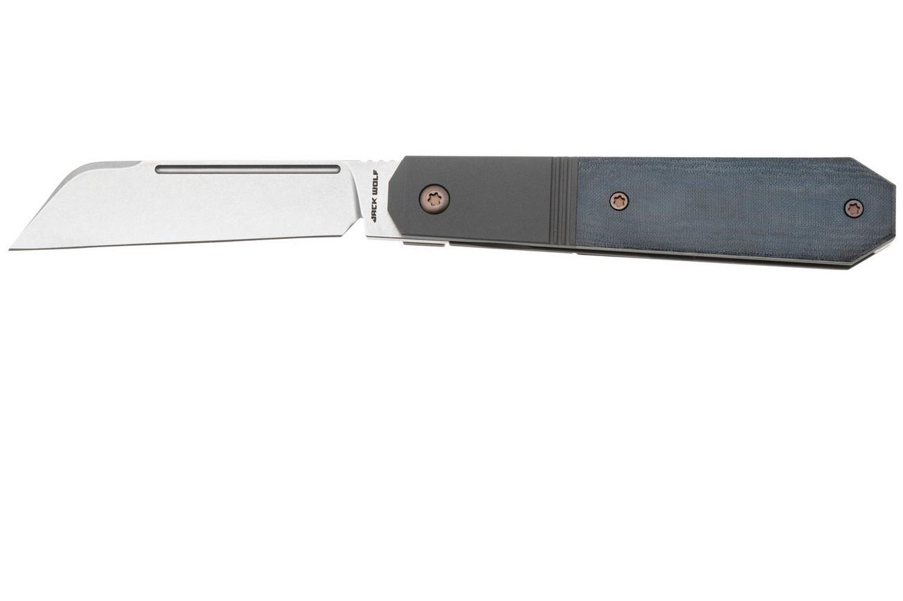 Jack Wolf After Hours Jack AFTER-02-LN-MC-BL Blue Linen Micarta, zakmes
