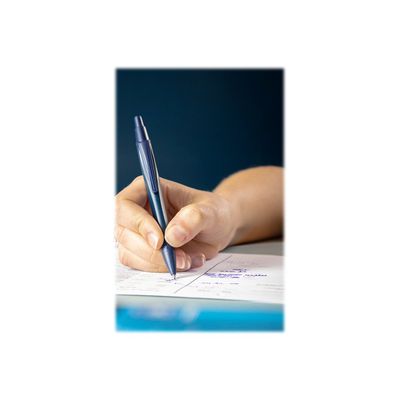 Schneider Reco - Stylo à bille - pointe moyenne - encre bleue - corps bleu