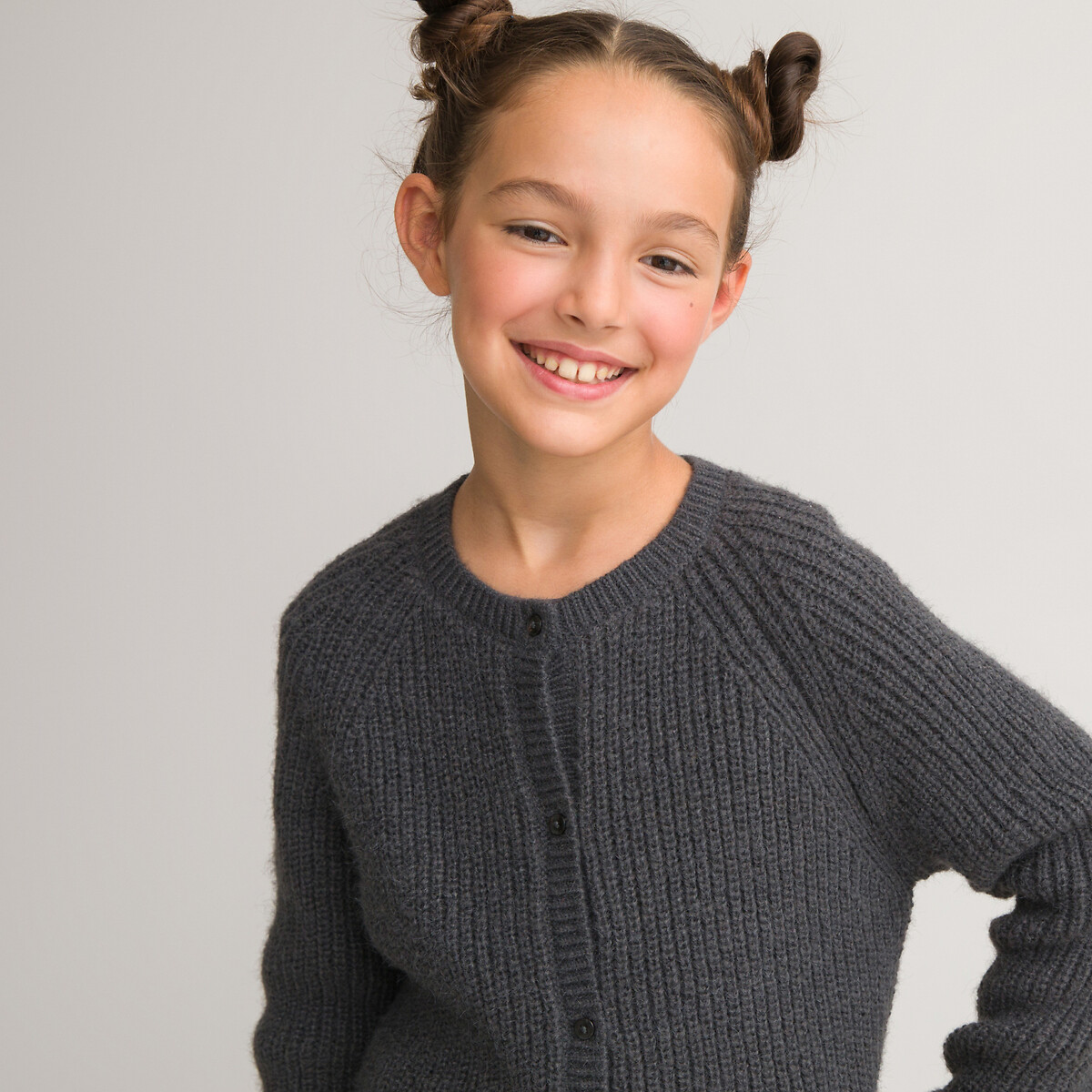 LA REDOUTE COLLECTIONS<br>Cardigã em tricô grosso