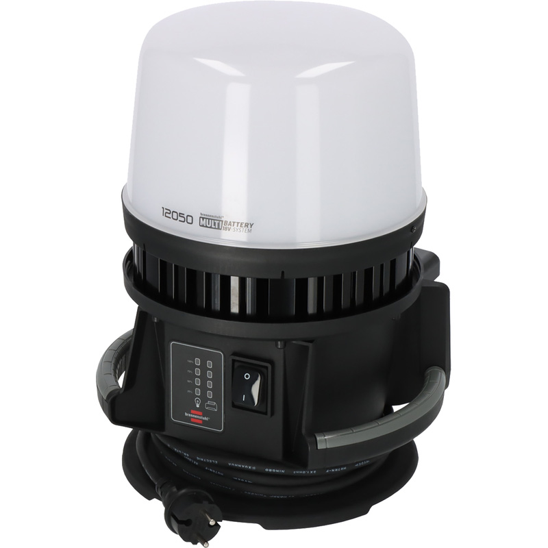 Brennenstuhl LED 360° Hybridewerklamp 18V 12050 MH, 5m afneembare kabel H007RN-F2x1,0 IP54 12000lm Multibattery