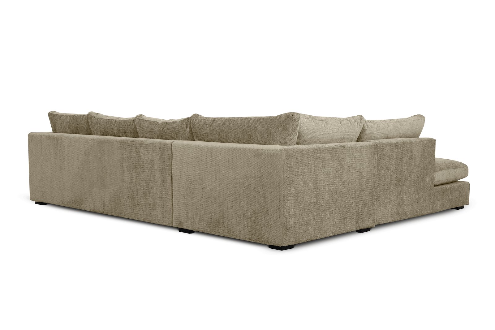 Milano hjørnesofa 2,5 seter med åpen ende venstre. Tekstil Movie 3/3 warm grey