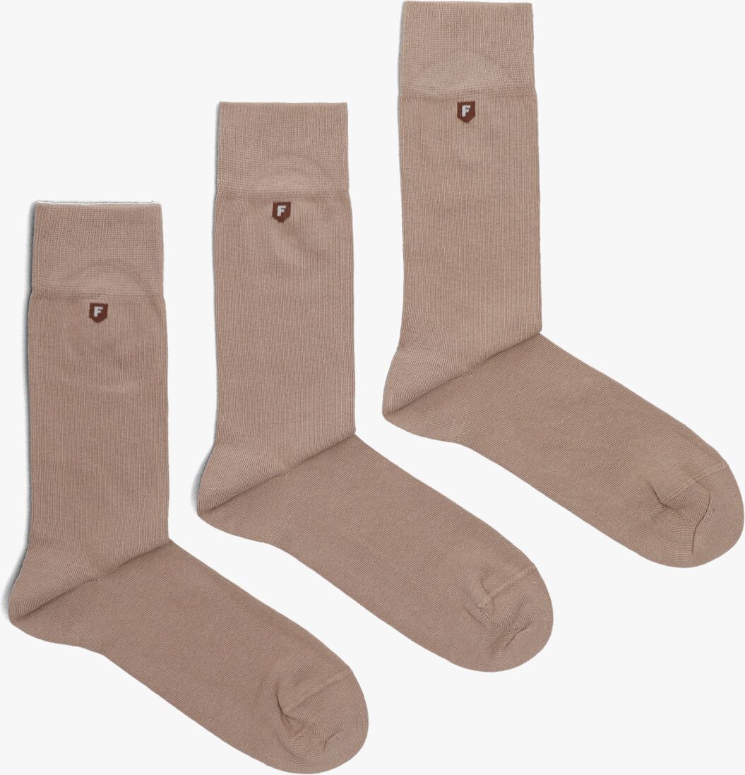 beige floris van bommel sokken de katoener