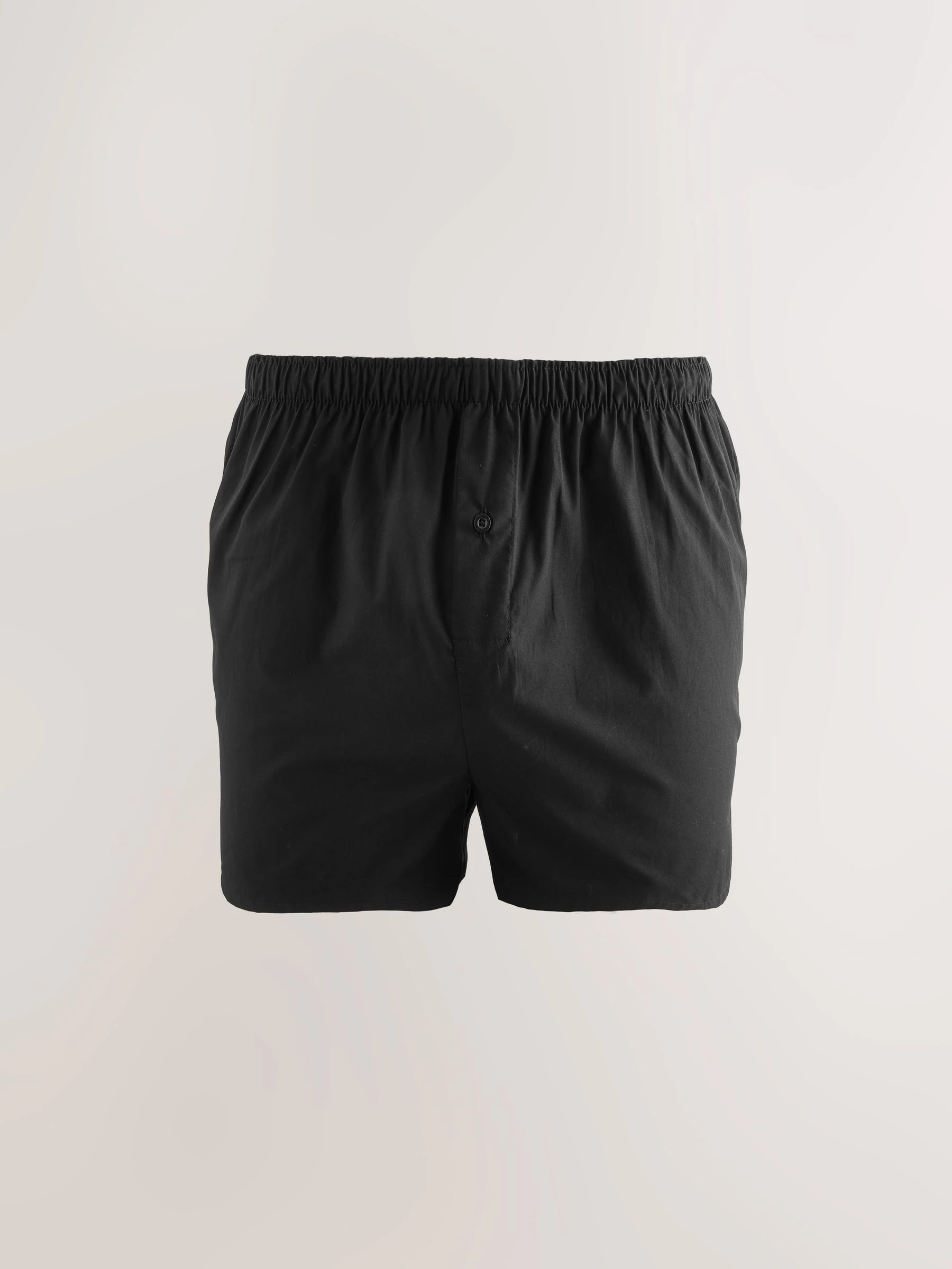 Zwarte streep - Verpakking van 4 - Geweven boxershorts van puur katoen