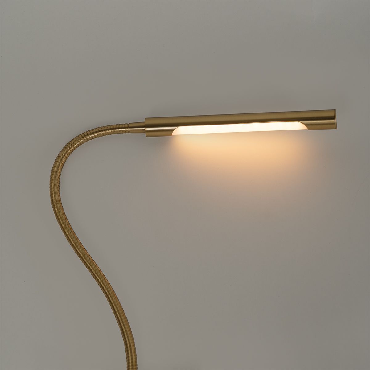 Klem bureaulamp messing incl. LED met touch dimmer - Lionard