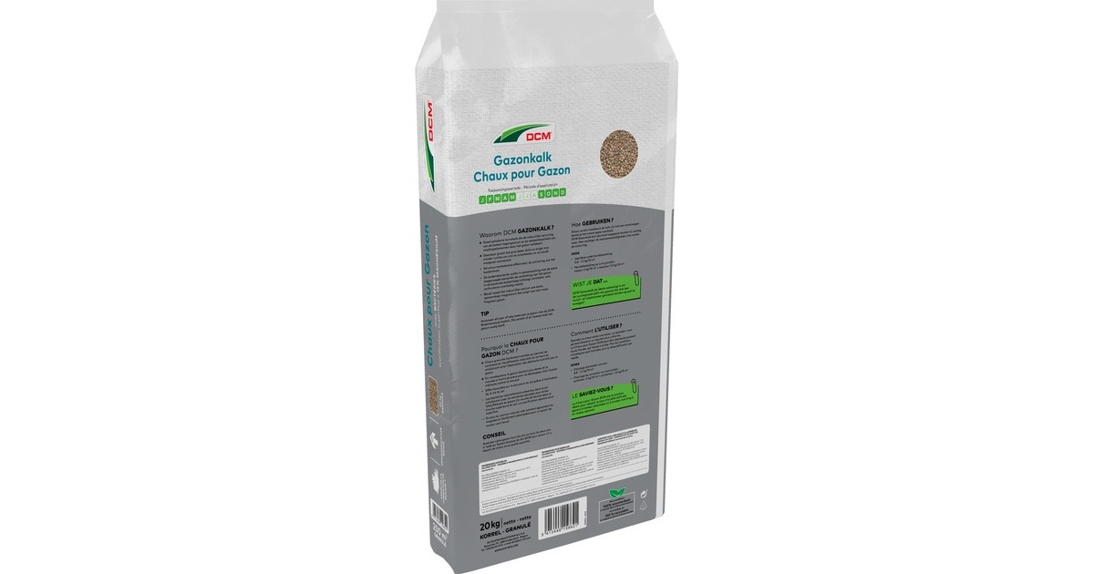 DCMGazonkalk 20 kg meststof  (Tot 250 m²)