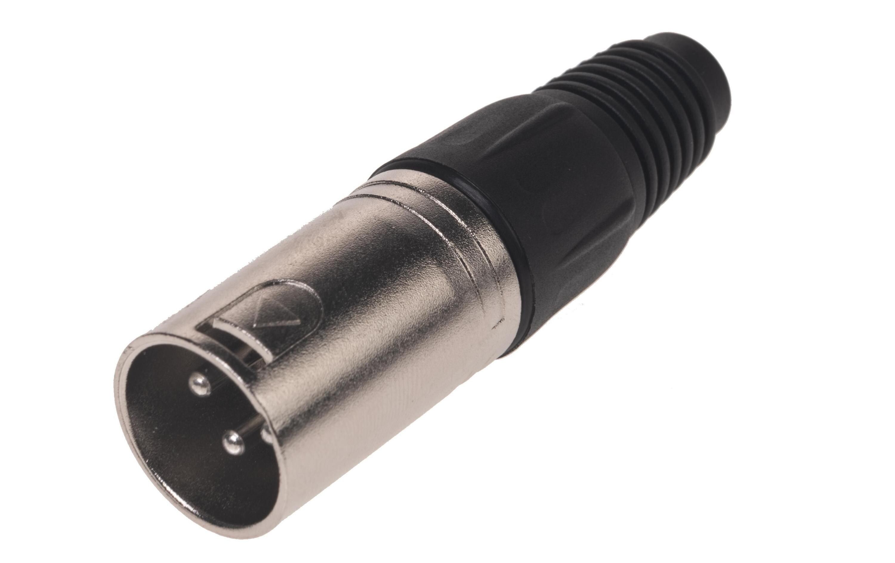 Stecker BC1001NI-M 3-Pol XLRm male Stecker NickelHochwertiger und robuster Bemero XLR-Stecker