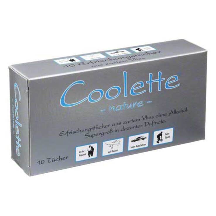 Coolette Nature Erfrischungstücher Vlies, 10 St