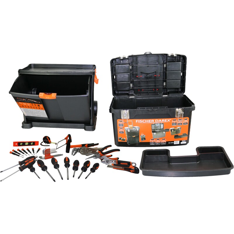 Servante plastique équipée 36 outils