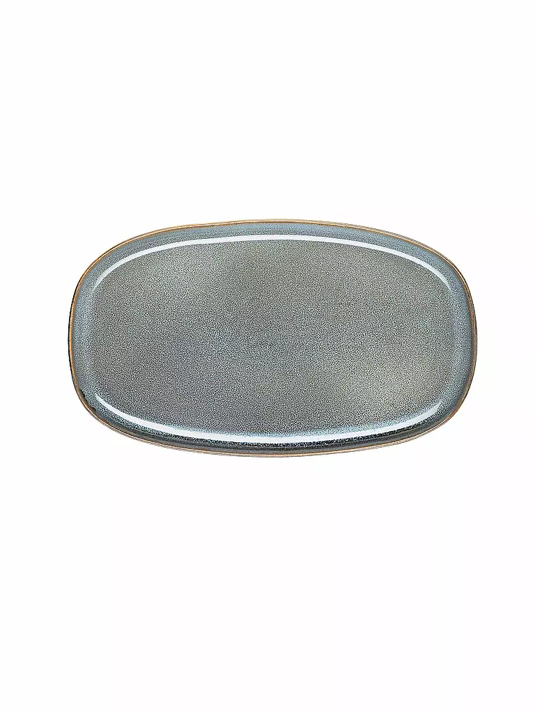ASA SELECTION Platte oval 31x18cm Saisons  Denim hellblau
