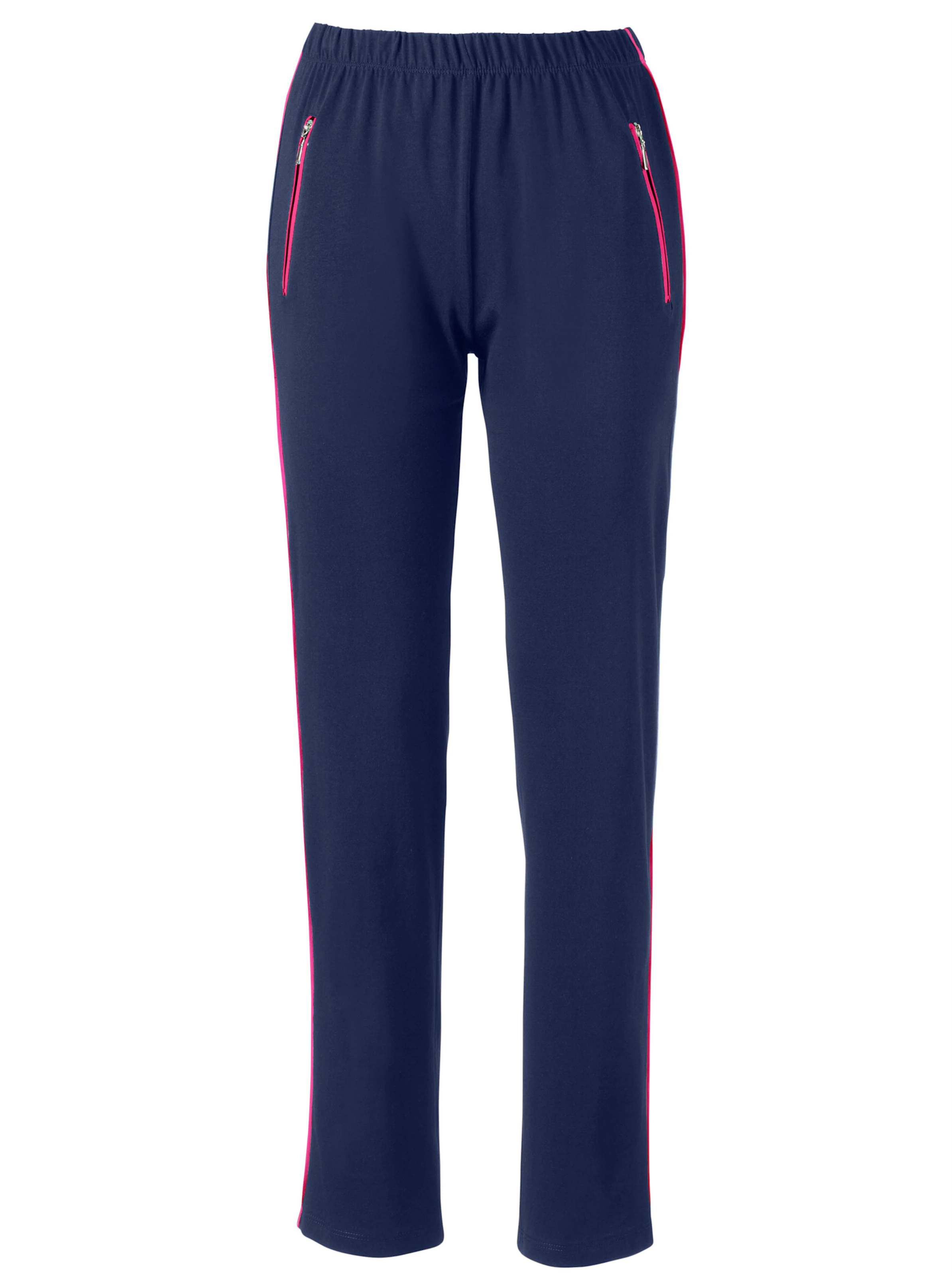 Freizeithose in marine-fuchsia
