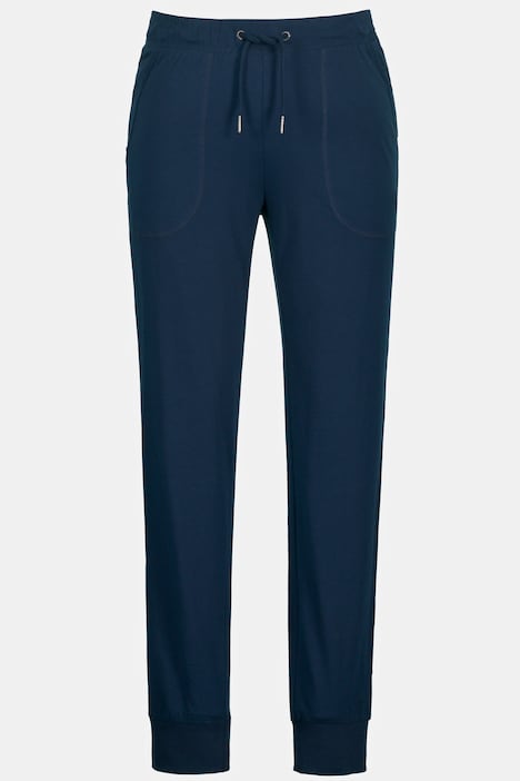 Schlafanzug, Ringelshirt, lange Hose, schmale Passform