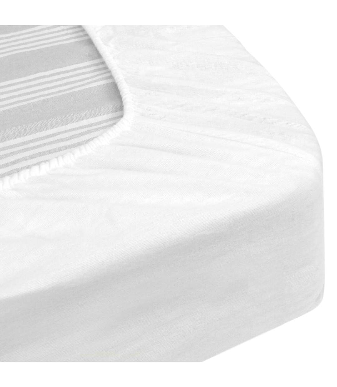 Protège matelas imperméable 2x90x200 cm lit articulé TPR bonnet 30cm ARNON molleton coton contrecol