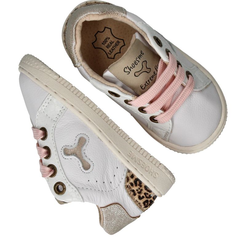 Shoesme Baby-Proof Sneakers Wit Meisjes