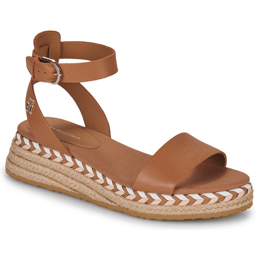 Tommy Hilfiger - LOW WEDGE SANDAL Cognac