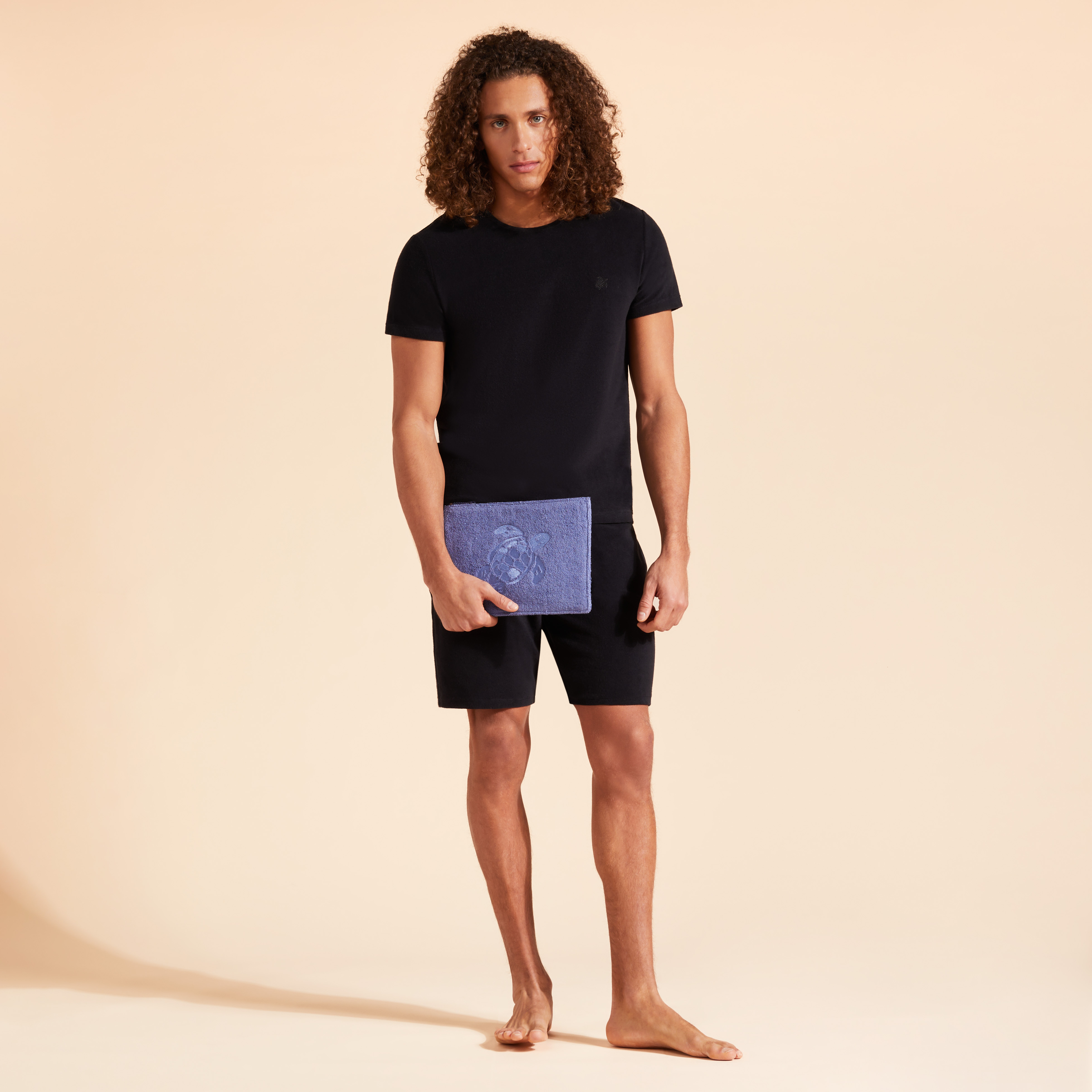T-shirt col rond en éponge
