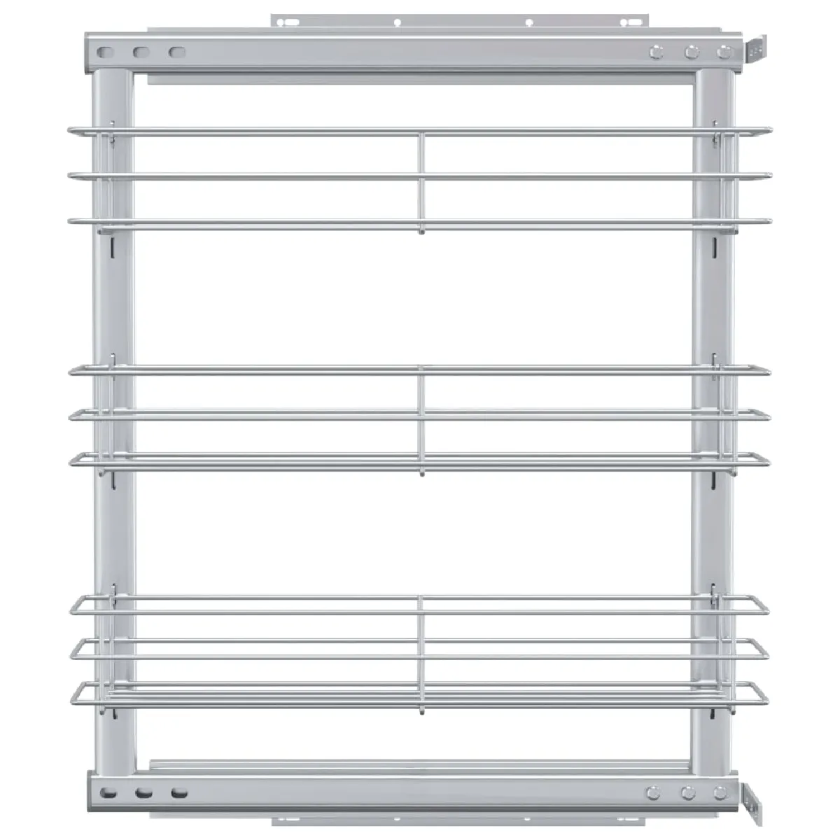 VidaXL Panier de cuisine - Métallique
