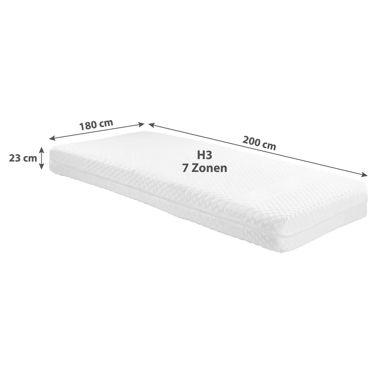 Matratze Energie Vitale H3 180 x 200 weiss