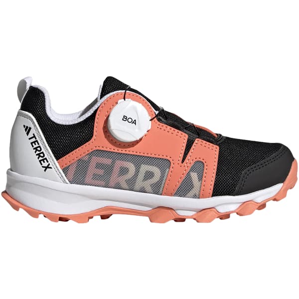 Chaussure trail ADIDAS TERREX AGRAVIC BOA K CORE BLACK/CRYSTAL WHITE/IMPACT ORANGE