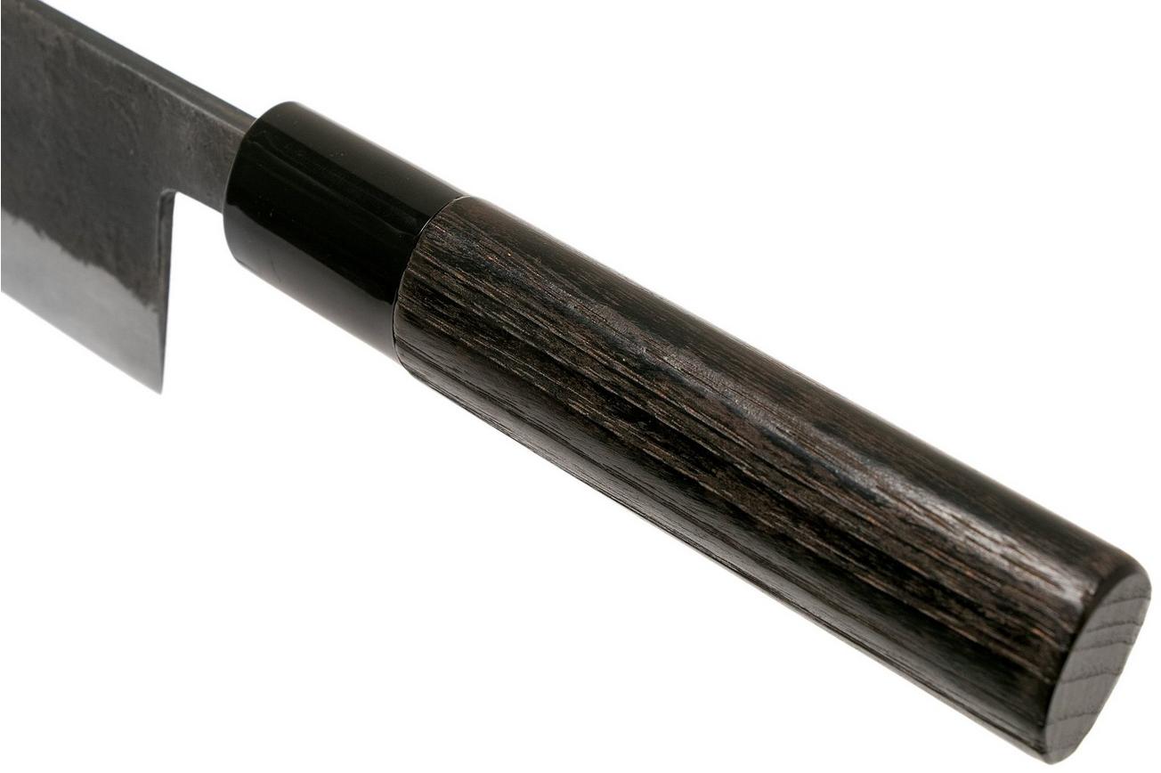 Munetoshi Nashiji Black Bunka koksmes 16.5 cm