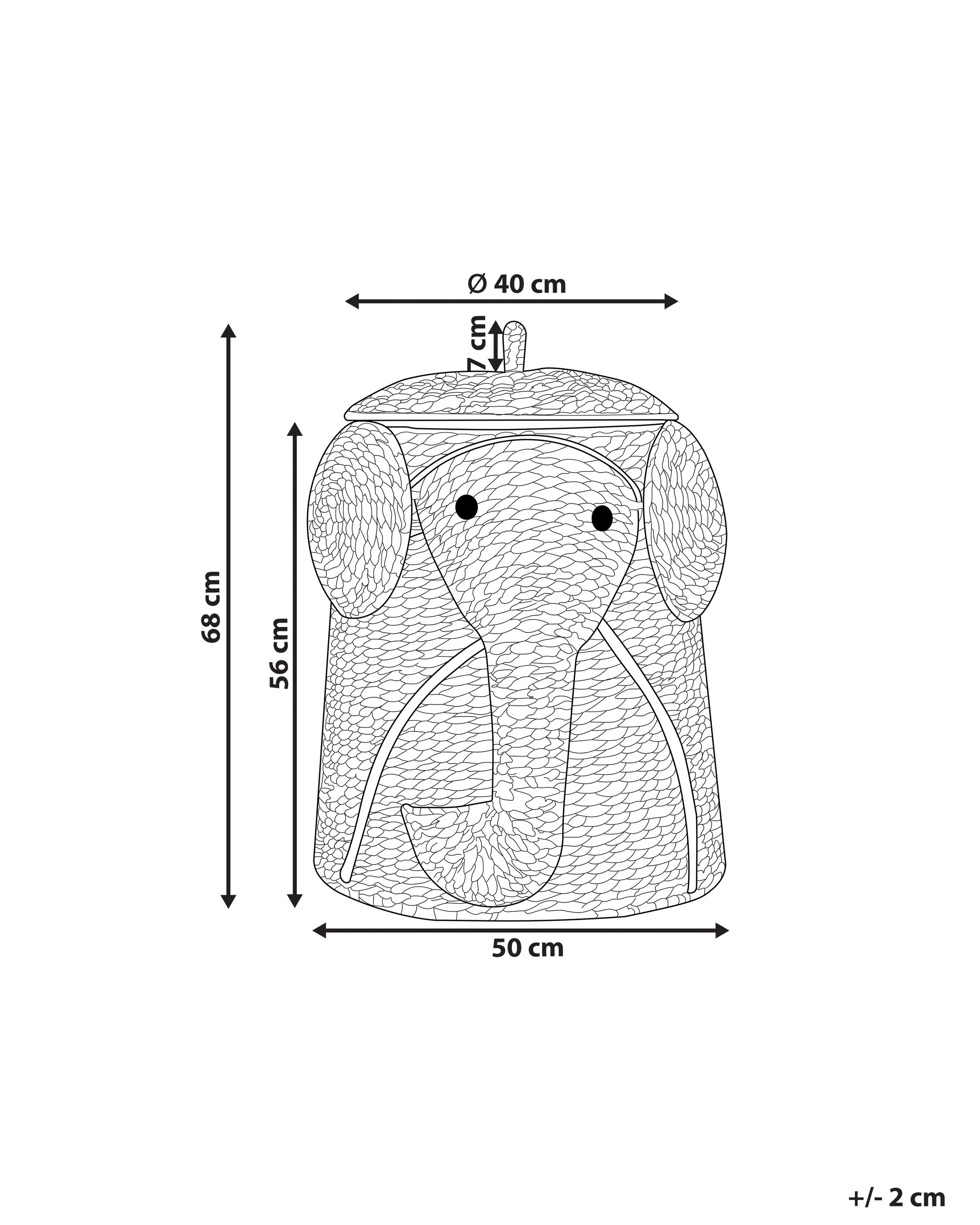 Kindermand Olifant DOGON Wicker Natuurlijk