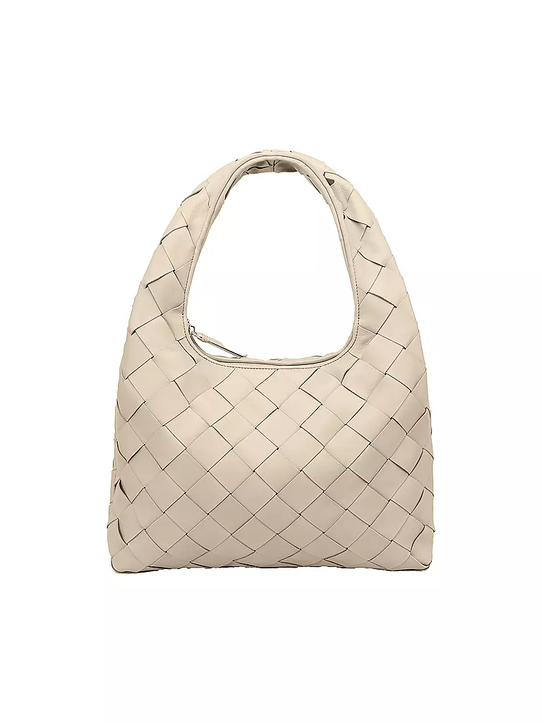 LES VISIONNAIRES Ledertasche - Hobo JADE WEAVE weiss