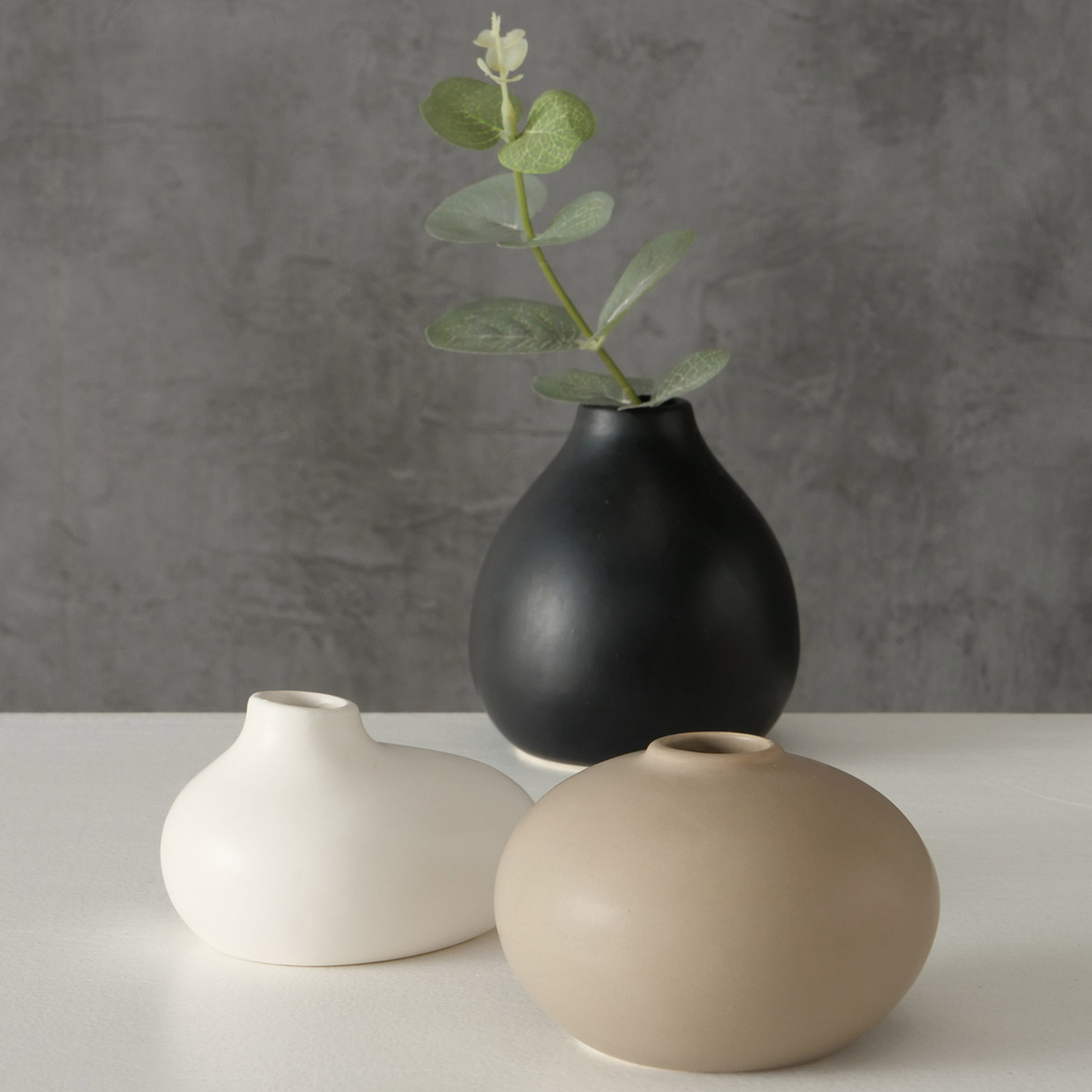 Vase - sortierte Designs - Steingut