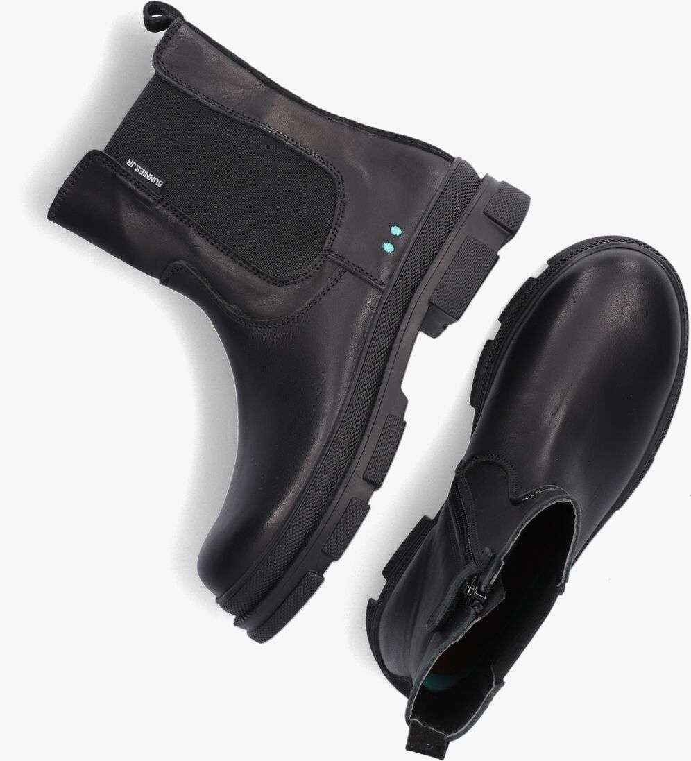 BUNNIESJR zwarte bunniesjr chelsea boots tatum twist