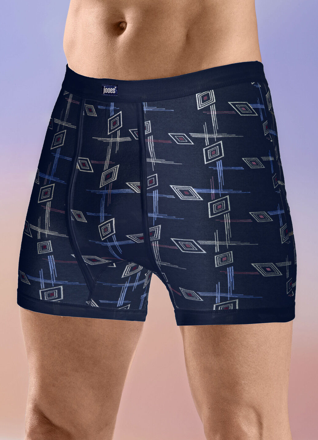Viererpack Unterhosen mit Alloverdessin