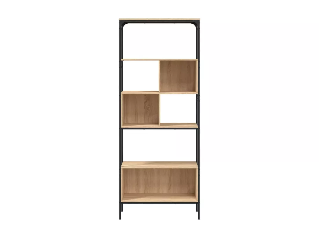 Bibliothèque 5 niveaux chêne sonoma 76x33x188,5 cm