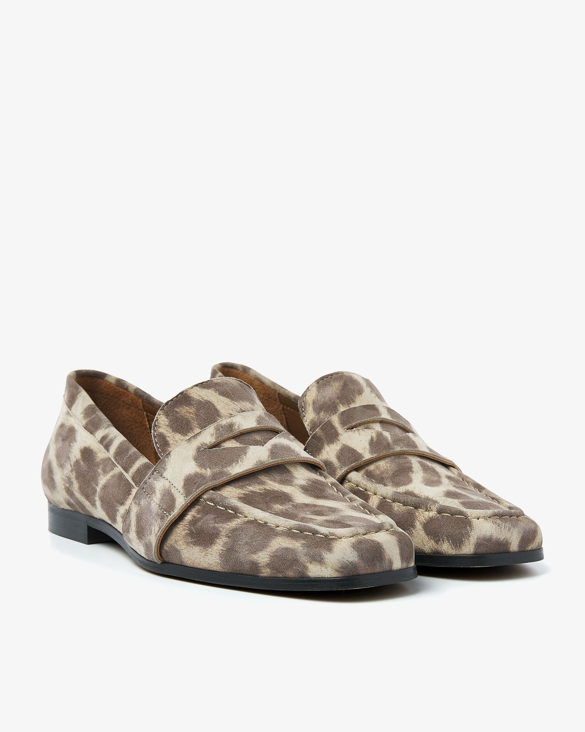 VIA VAI luipaardprint dames loafers Chiara Sage