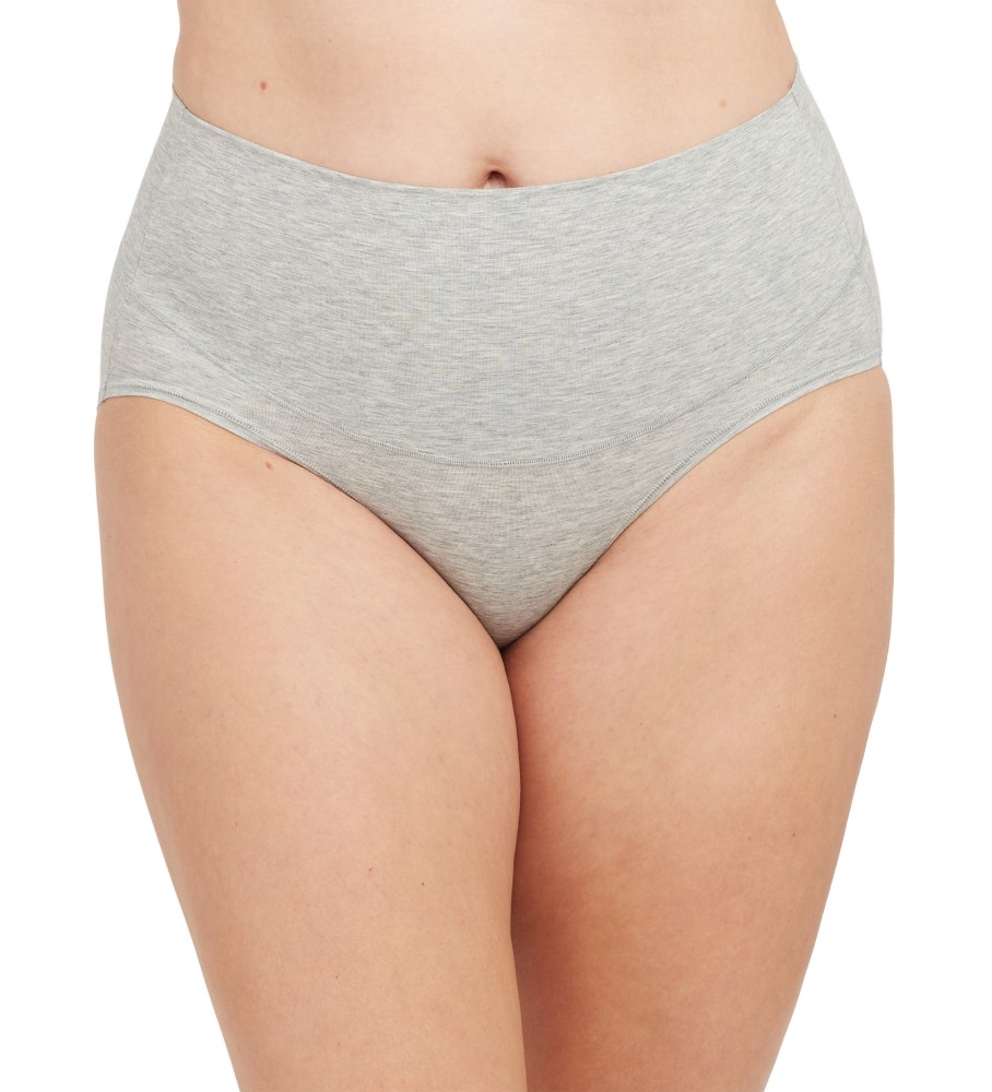 Cuecas modeladoras SPANX de algodão cinza