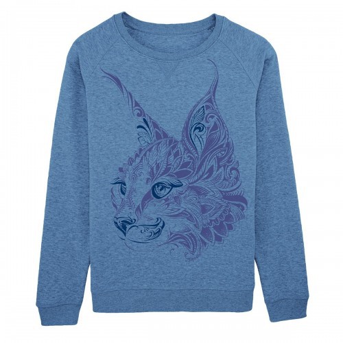 Moletom feminino Lynx Mandala, azul