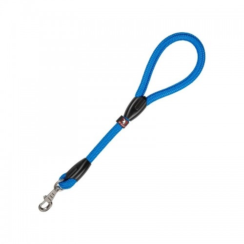 Guia redonda de nylon azul Arppe para cães com alça.