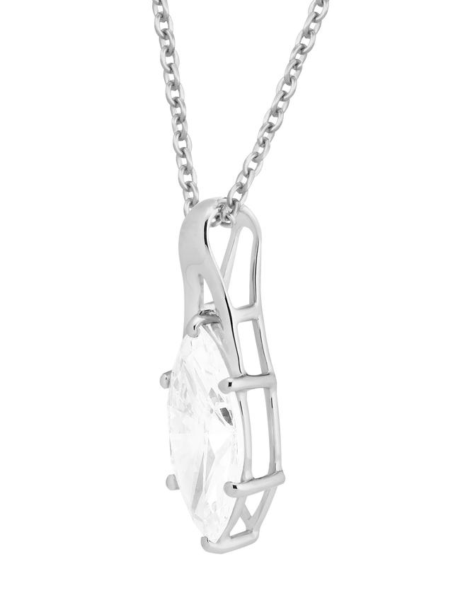 Brillant-Anhänger & Kette, 2.0 ct., Marquise-Cut, LG, Gold 585