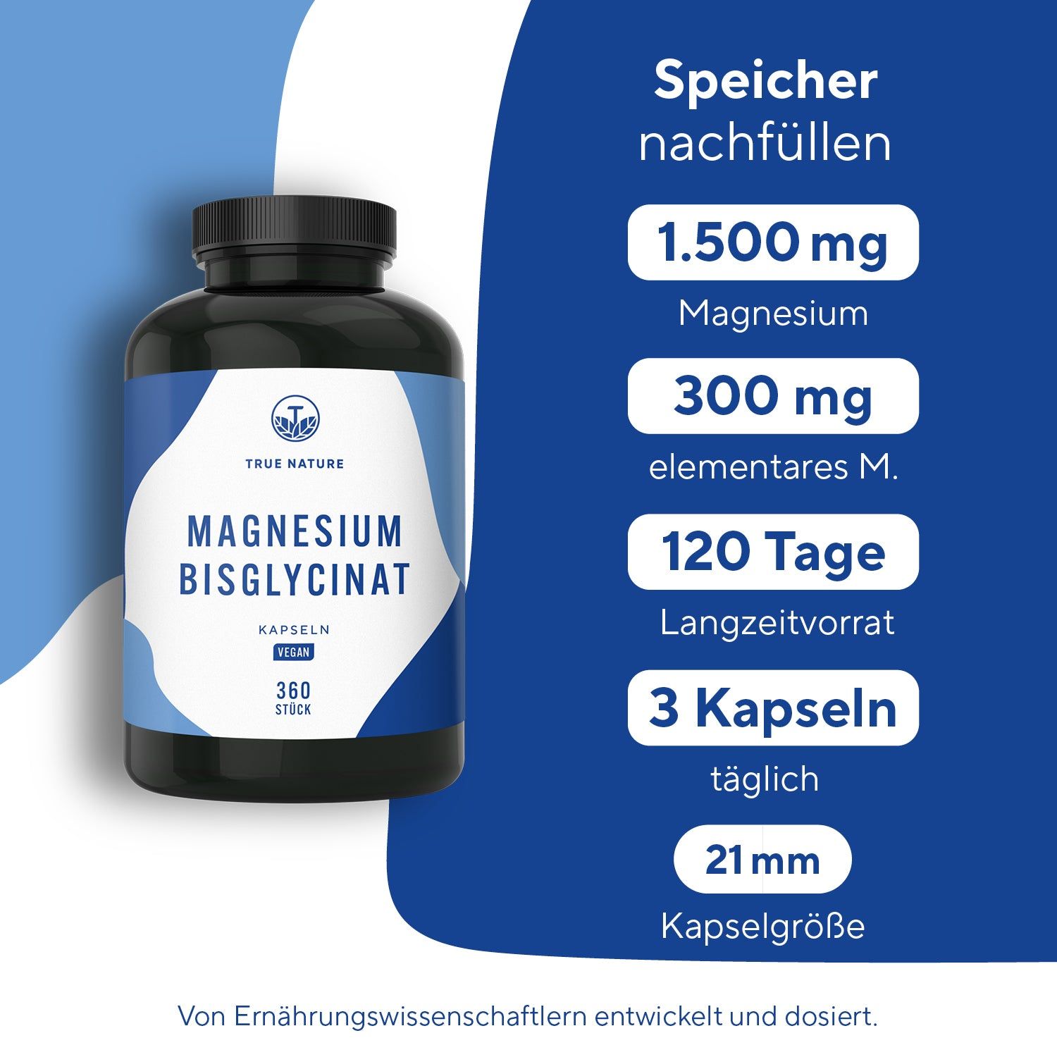 TRUE NATURE® Magnesium Kapseln