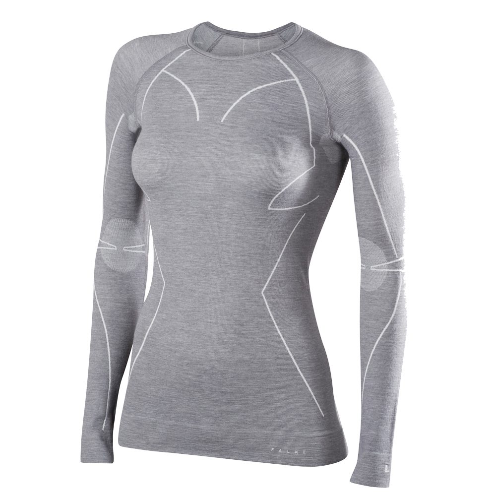 Falke Wool-Tech Longsleeve Damen grau