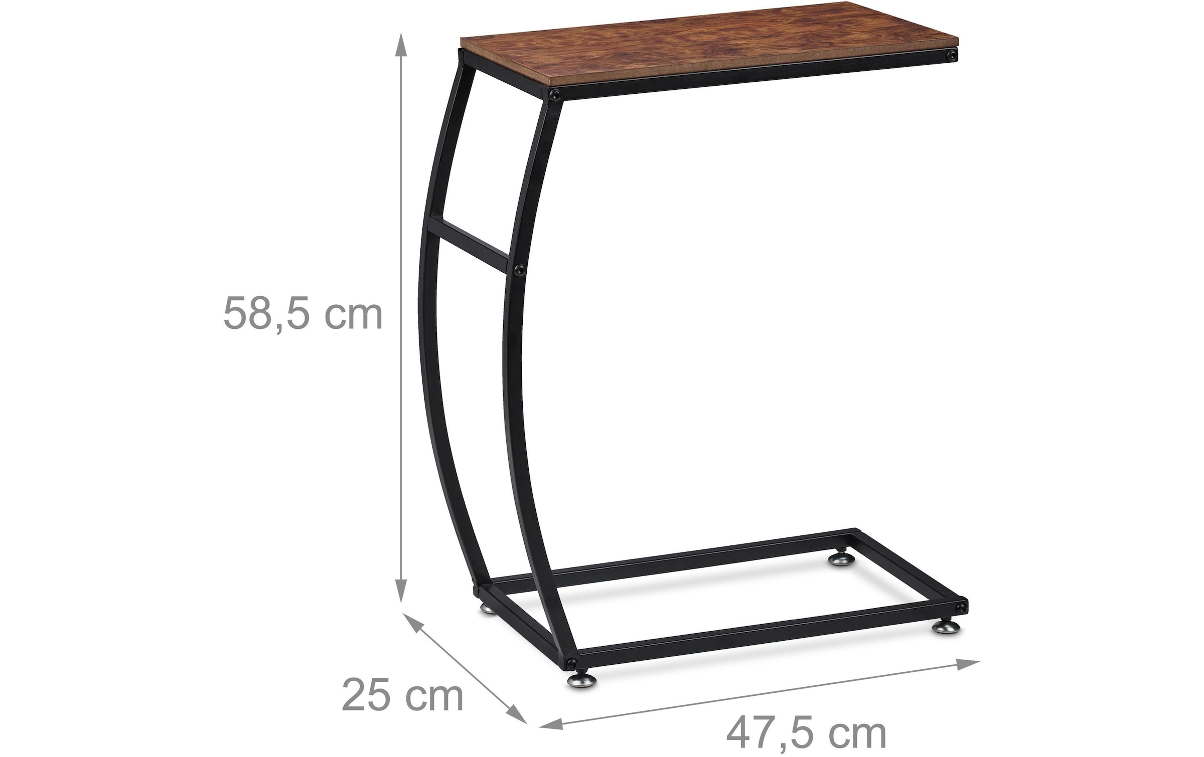 relaxdays Beistelltisch »Industrial 47.5 cm x 58.5 cm«