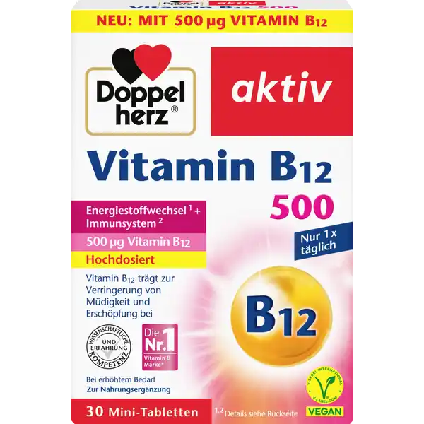 aktiv Vitamin B12 500 Mini-Tabletten
