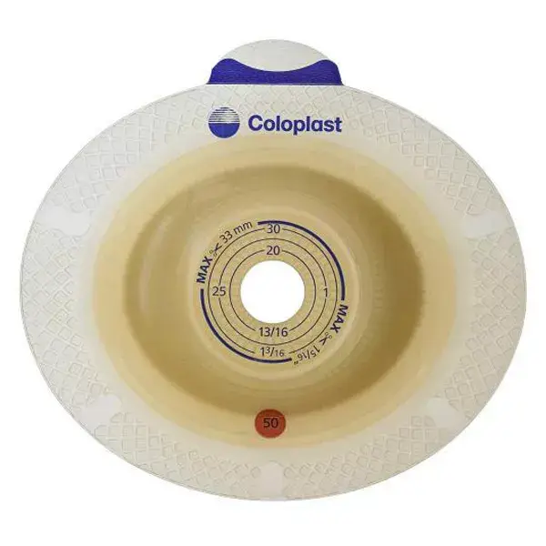 Suporte para discos Coloplast Sensura Click X Pro, tamanho padrão, 40 mm, pacote com 10 unidades.